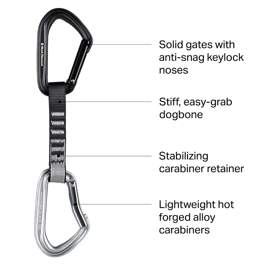 Black Diamond HotForge Quickdraw Quickpack Light Gray
