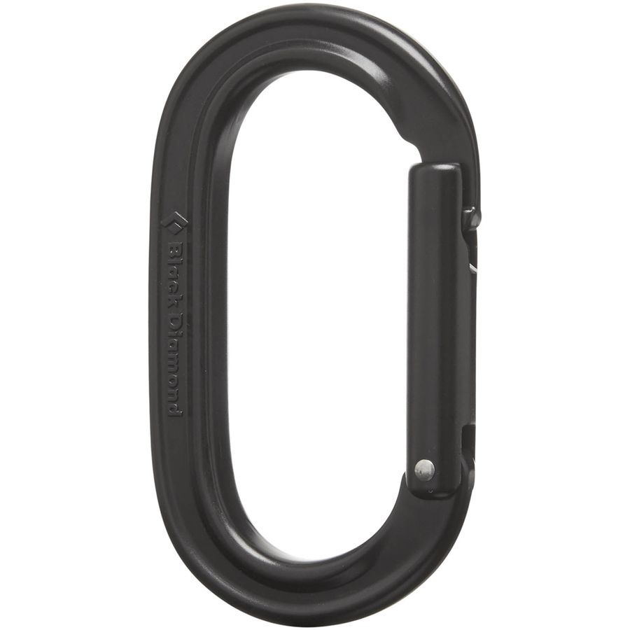 Black Diamond Oval Keylock Carabiner Black