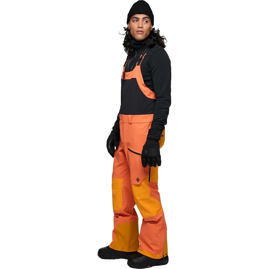 Black Diamond Recon Pro Stretch Bib Pant - Men's BD Orange/Flame Orange