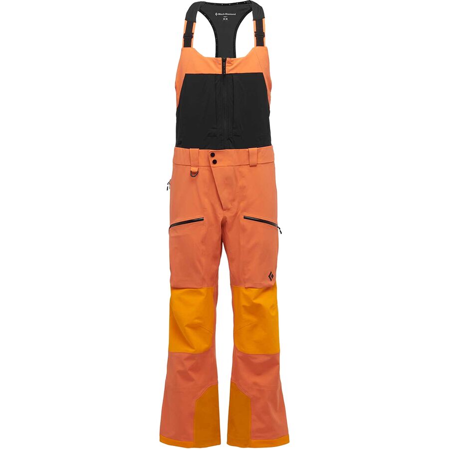 Black Diamond Recon Pro Stretch Bib Pant - Men's BD Orange/Flame Orange
