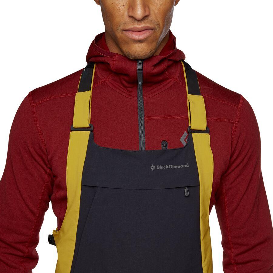 Black Diamond Recon Stretch Bib Pant - Men's Amber/Black
