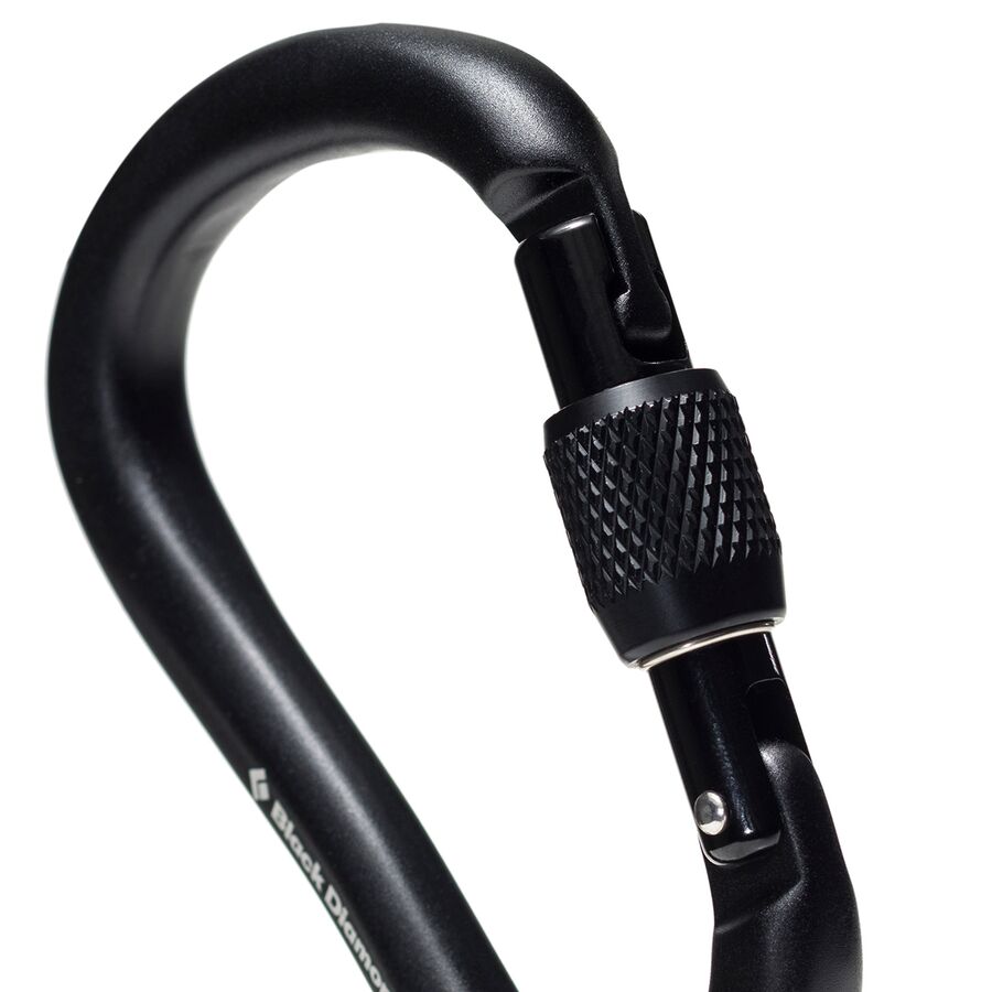 Black Diamond RockLock Screwgate Carabiner Black
