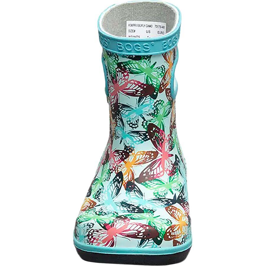 Bogs Skipper II Butterfly Camo Rain Boot - Toddler Girls' Sky Blue/Multi
