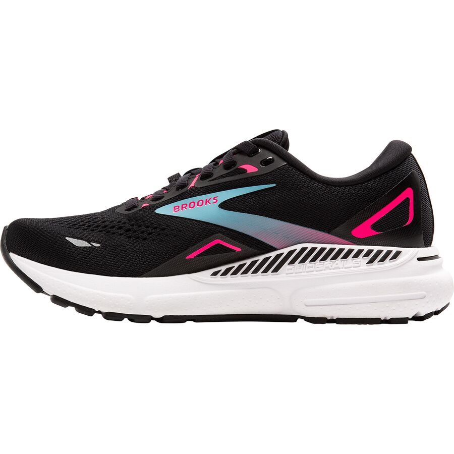 Brooks Adrenaline GTS 23 GTX Running Shoe - Women's Black/Knockout Pink/Aqua