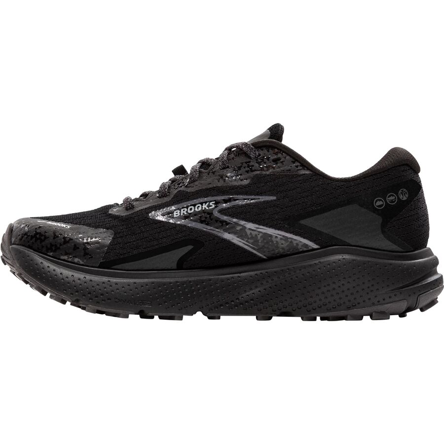 Brooks Divide 5 GTX Trail Running Shoe - Women's Black/Alloy/Primer Grey