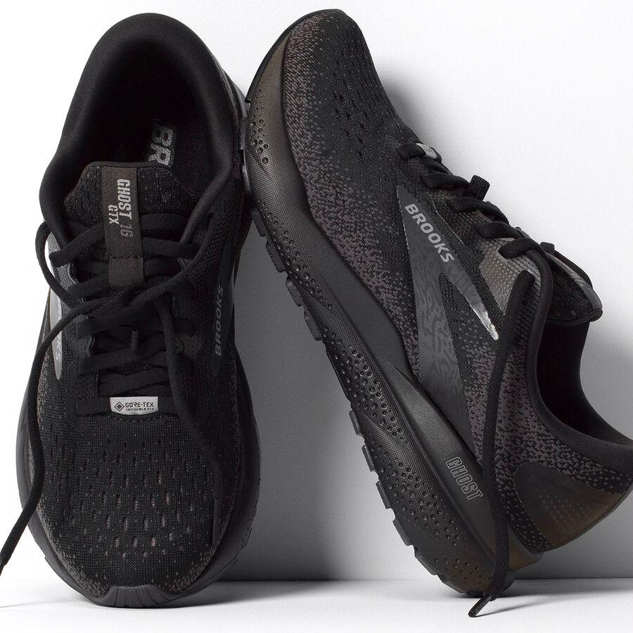 Brooks Ghost 16 GTX Running Shoe - Men's Black/Black/Ebony