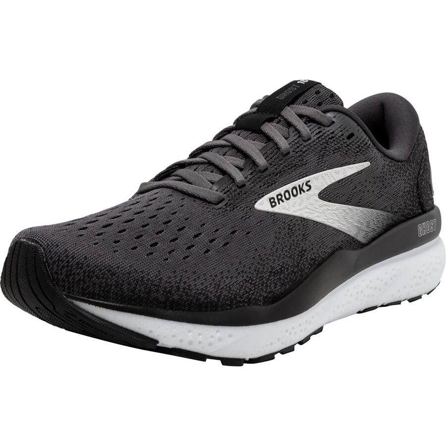 Brooks Ghost 16 Shoe - Men's Black/Grey/White