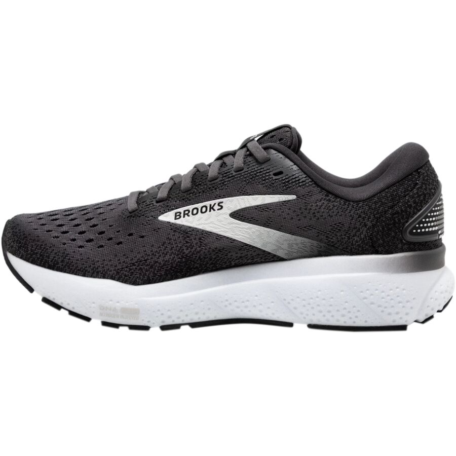 Brooks Ghost 16 Shoe - Men's Black/Grey/White