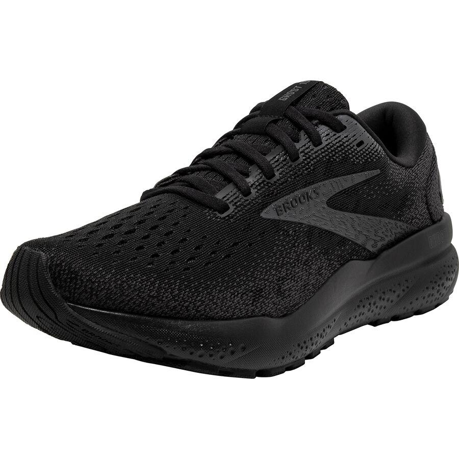 Brooks Ghost 16 Wide Shoe - Men's Black/Black/Ebony
