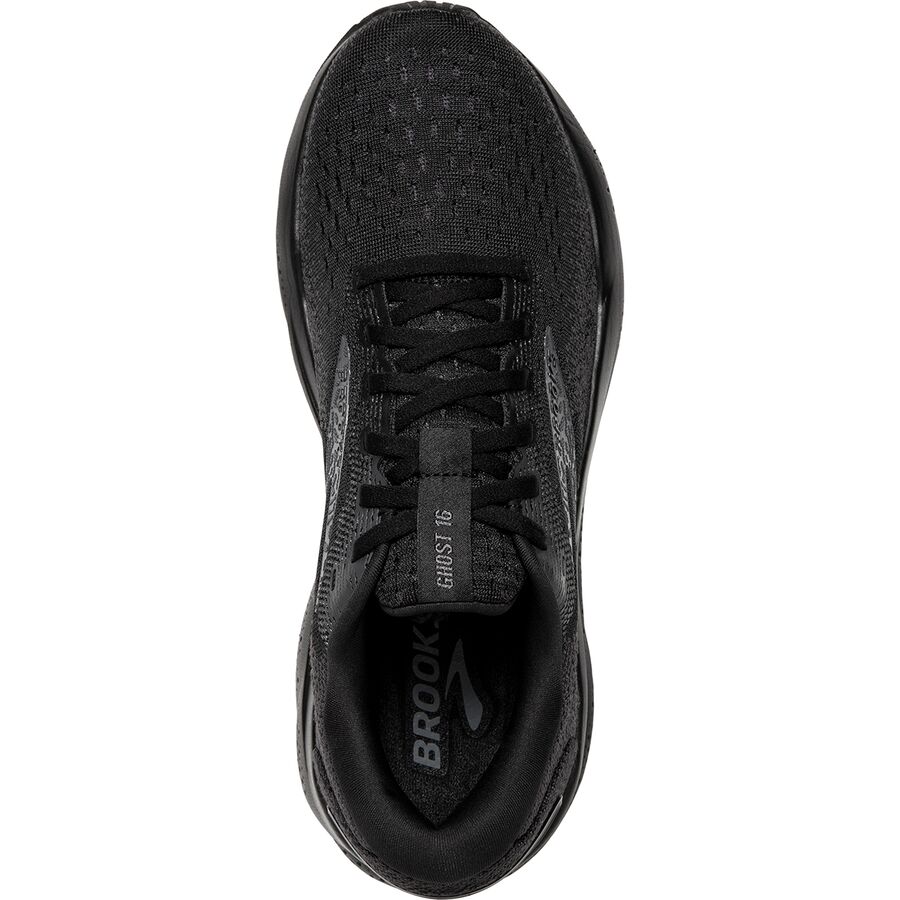 Brooks Ghost 16 Wide Shoe - Men's Black/Black/Ebony