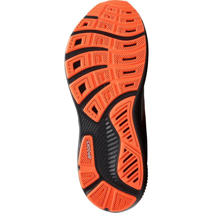 Brooks Ghost 17 Running Shoe - Men's Oyster Mushroom/Orange/Ebony