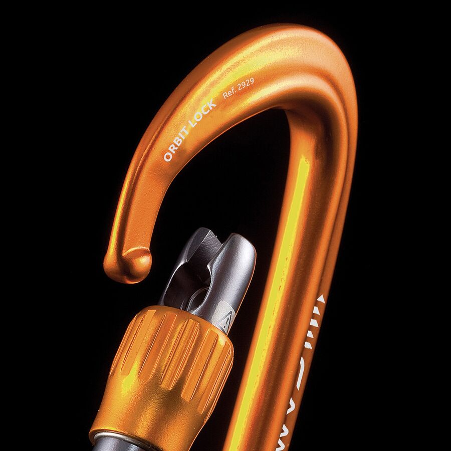 CAMP USA Orbit Locking Carabiner Orange