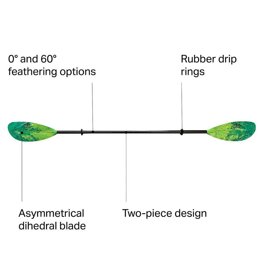 Carlisle Paddles Magic Plus Fiberglass Paddle - Straight Shaft Ahi
