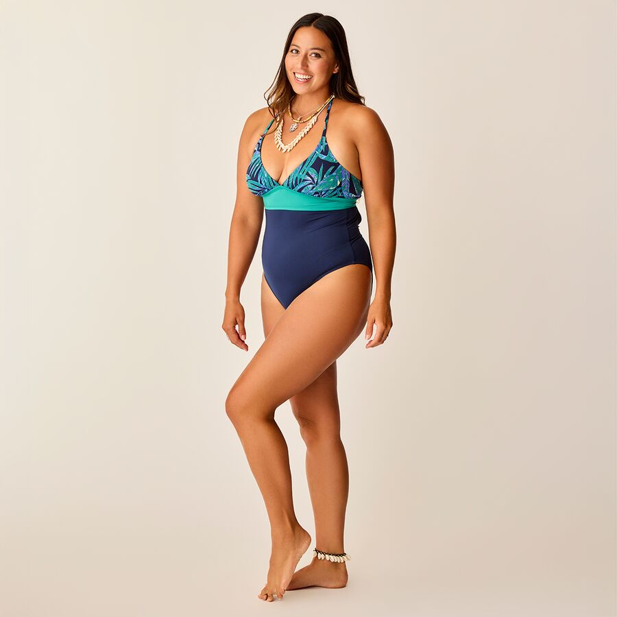 Carve Designs Dahlia One-Piece Swimsuit - Women's Blue Oasis/Navy