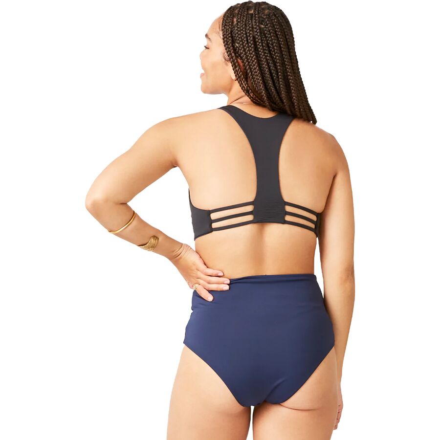 Carve Designs Erin Reversible Bikini Bottom - Women's Black/Navy