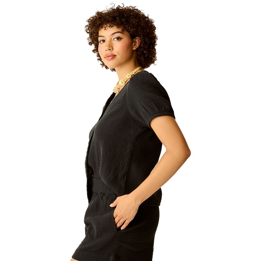 Carve Designs Milo Gauze Top - Women's Black