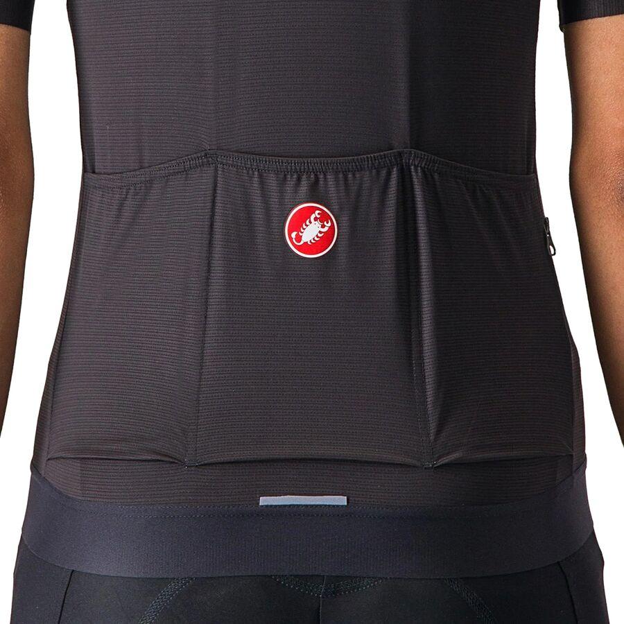 Castelli Espresso Jersey - Women's Hibiscus/Dark Gray