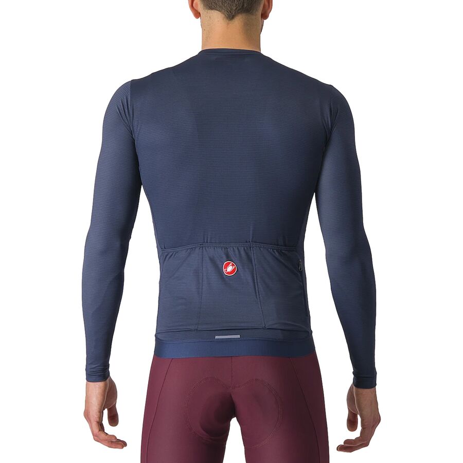 Castelli Espresso Long-Sleeve Jersey - Men's Belgian Blue/Silver Moon