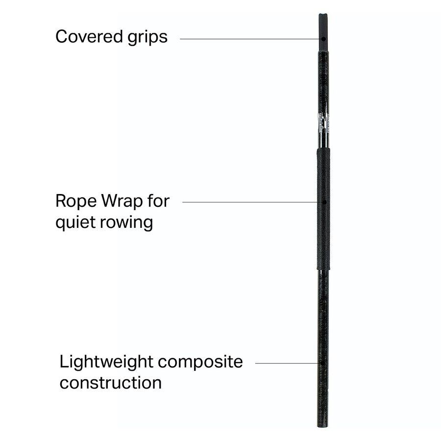 Cataract Oars SGG Oar Shaft (Counterbalance And Rope Wrap) Black