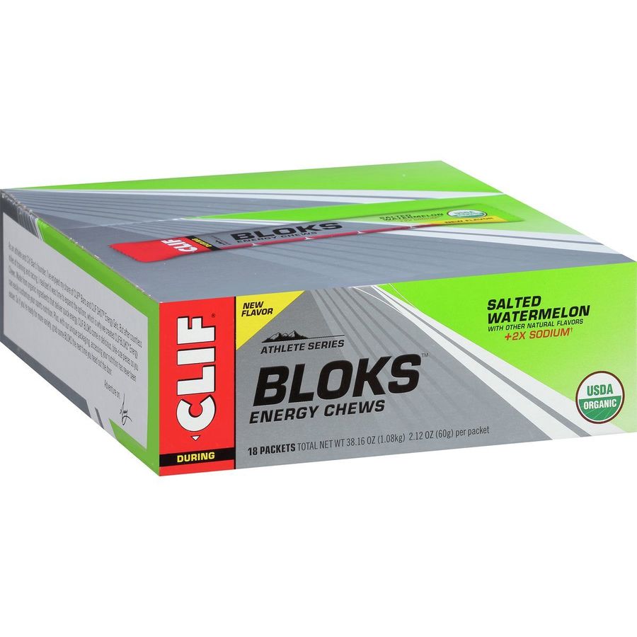 Clifbar Bloks Energy Chews - 18-Pack Salted Watermelon