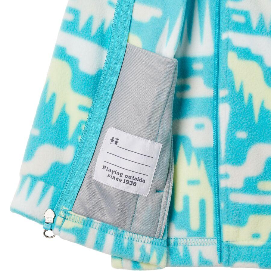 Columbia Benton Springs II Printed Fleece Jacket - Toddler Girls' Geyser Highland