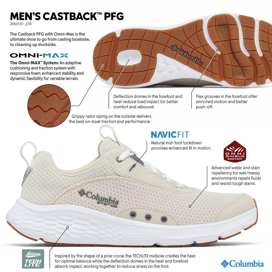Columbia Castback PFG Shoe - Men's Dark Stone/Ti Grey Steel