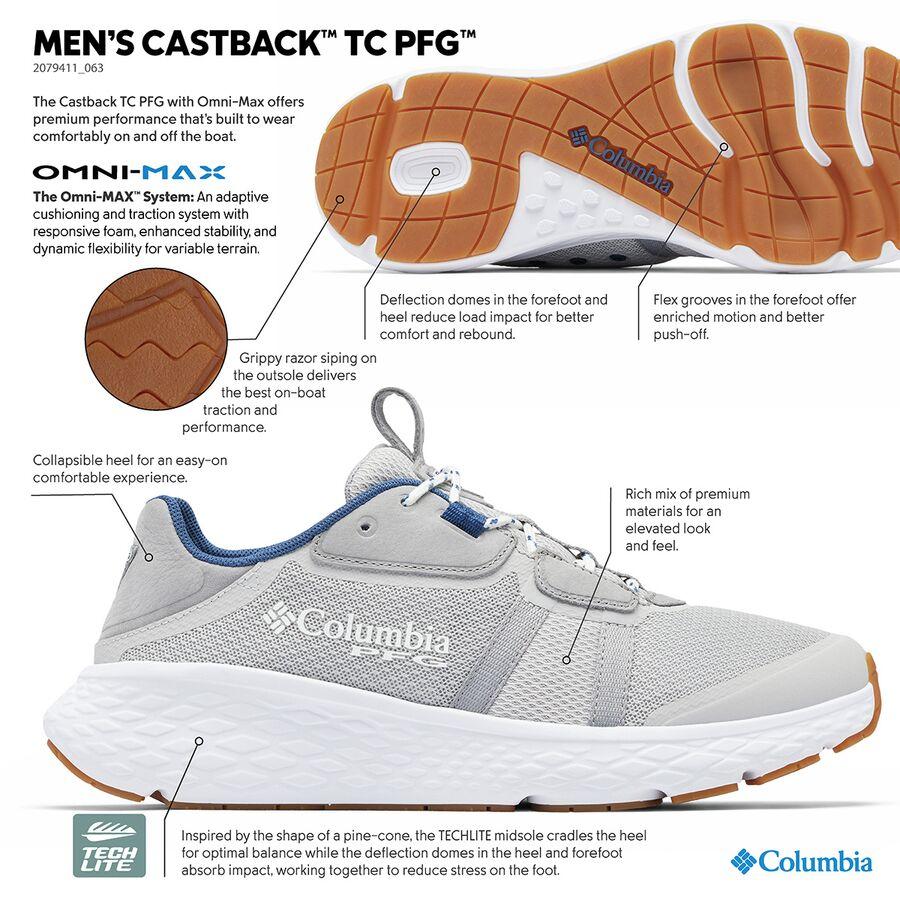 Columbia Castback TC PFG Shoe - Men's Grey Ice/Carbon
