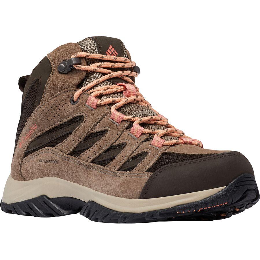 Columbia Crestwood Mid Waterproof Hiking Boot - Women's Cordovan/Mud