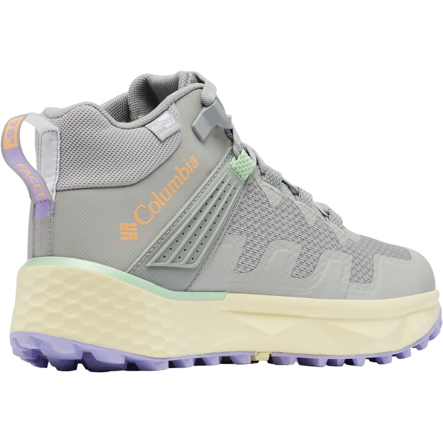 Columbia Facet 75 Mid Outdry Hiking Shoe - Women's Steam/Frosted Purple