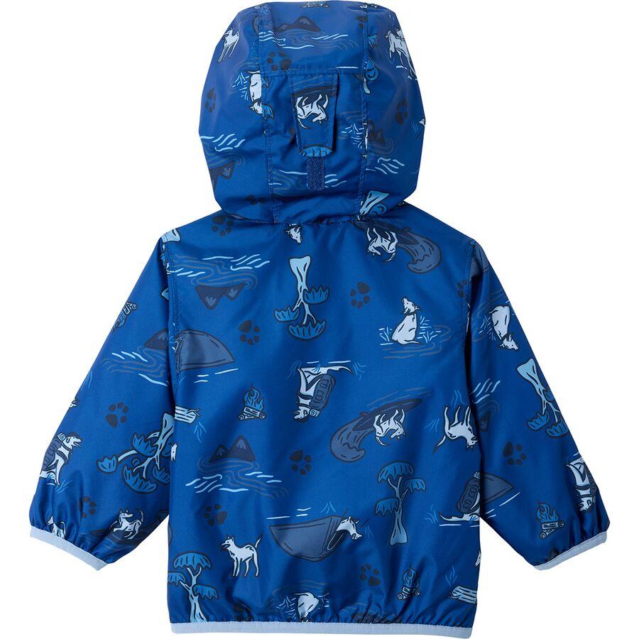 Columbia Mini Pixel Grabber III Wind Jacket - Toddler Boys' Mountain Blue Trail Tails