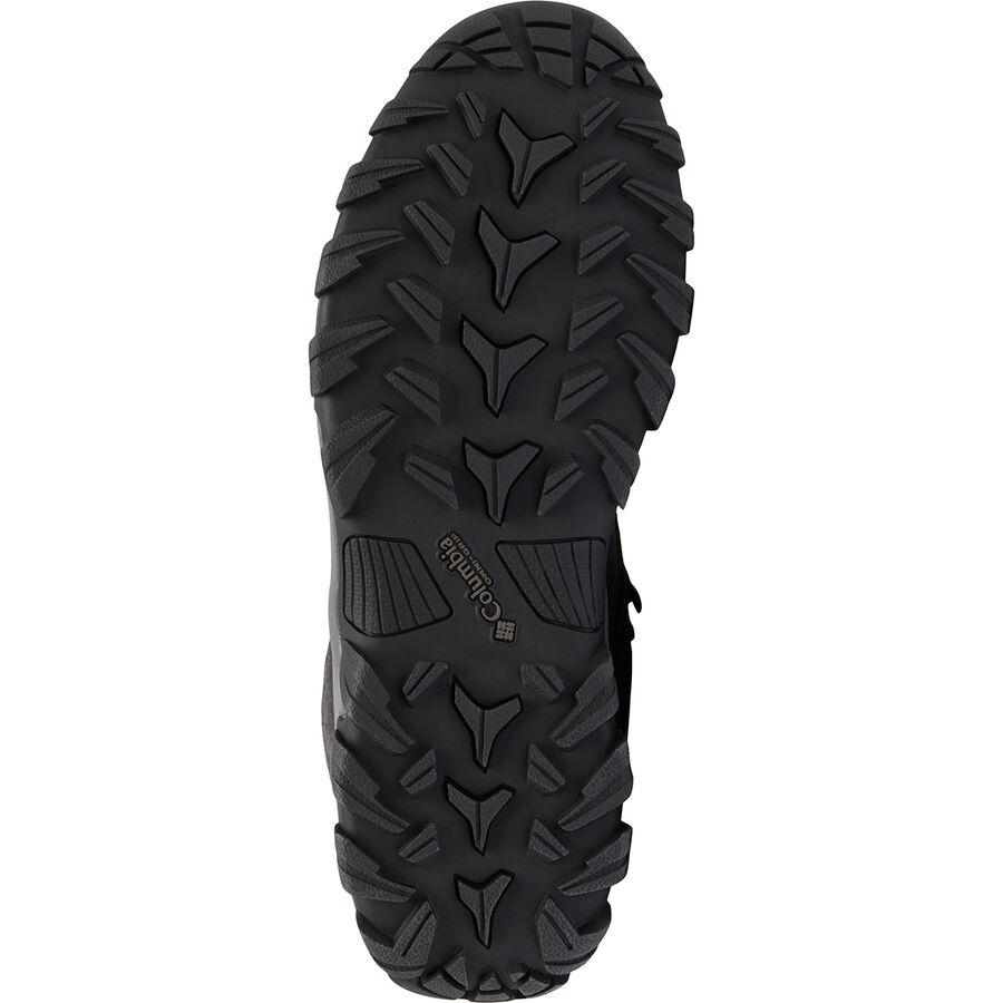 Columbia Newton Ridge Plus II Suede WP Wide Hiking Boot - Men's Shark/Black2