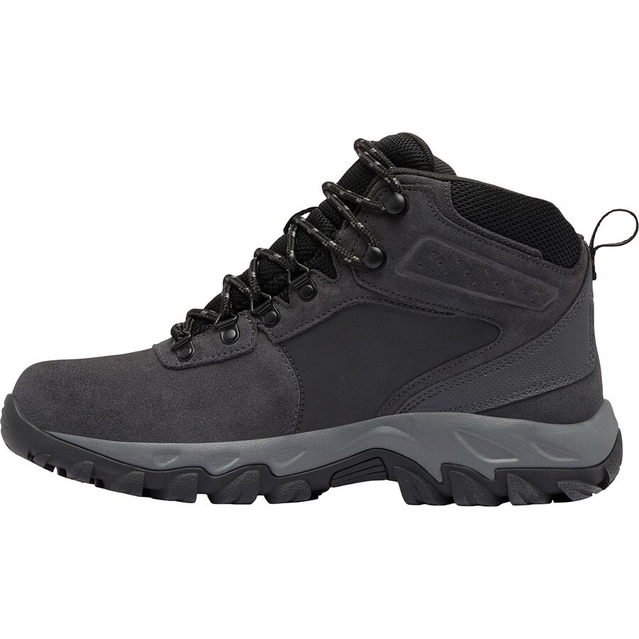 Columbia Newton Ridge Plus II Suede WP Wide Hiking Boot - Men's Shark/Black2
