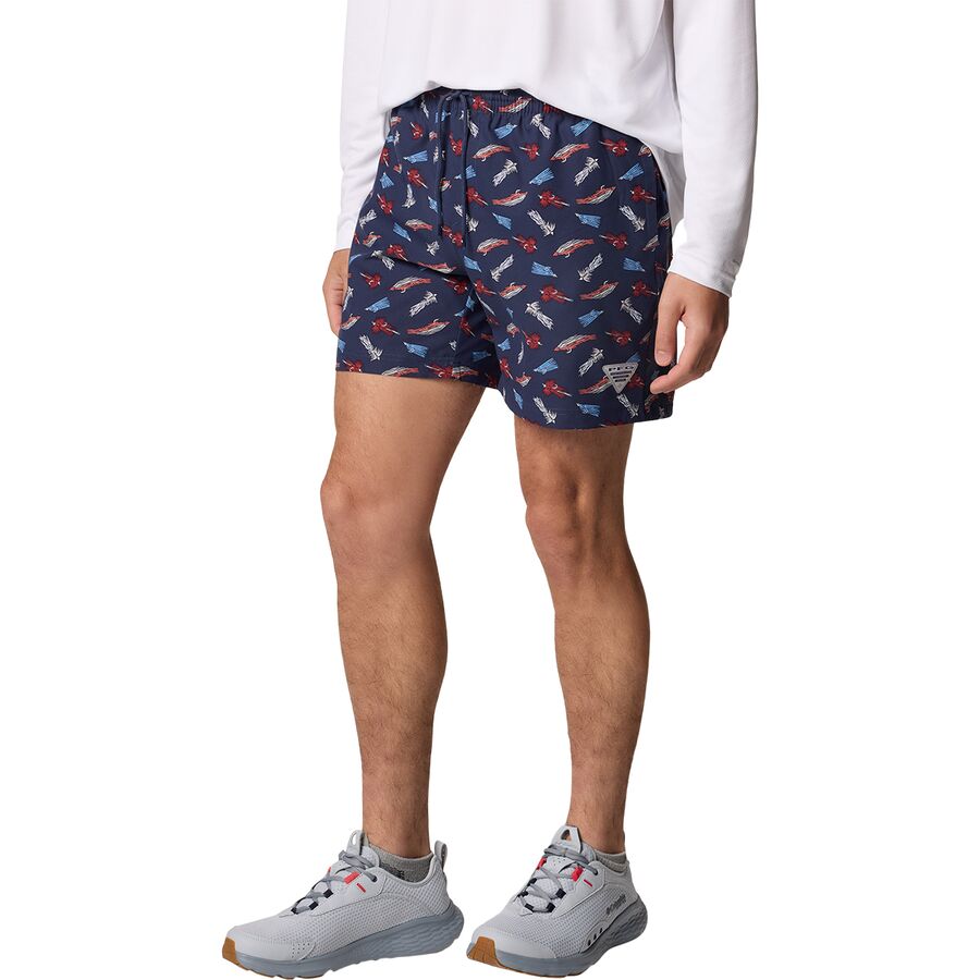 Columbia PFG Rambler Printed 6in Water Short - Men's Nocturnal Fly Pride