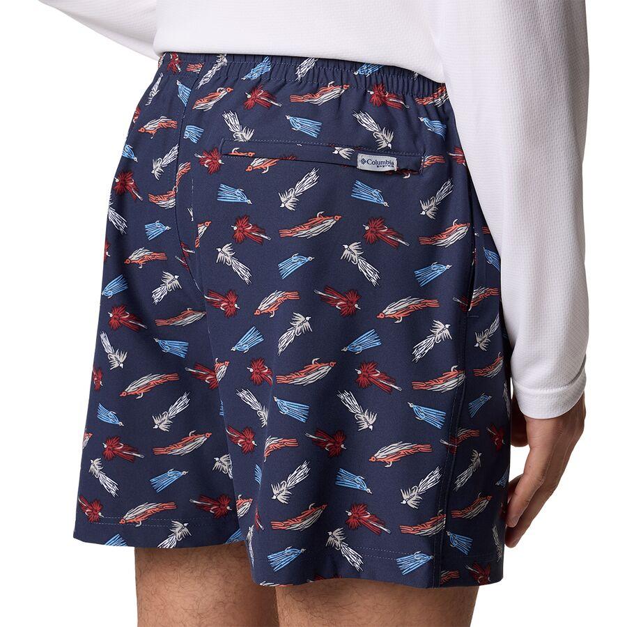 Columbia PFG Rambler Printed 6in Water Short - Men's Nocturnal Fly Pride