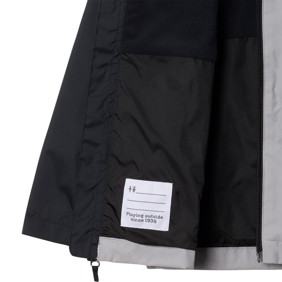 Columbia Rain-Zilla II Jacket - Boys' Black/Columbia Grey