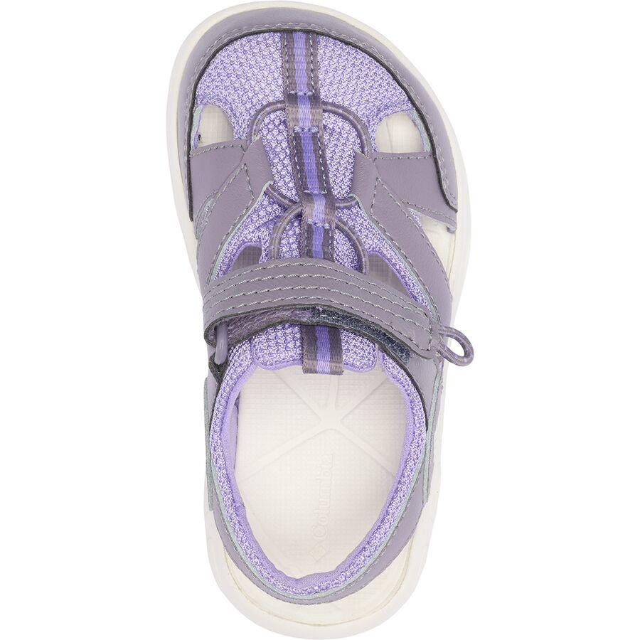 Columbia Techsun Wave Water Shoe - Little Girls' Granite Purple/Paisley Purple