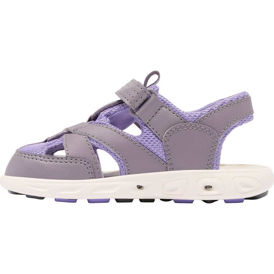 Columbia Techsun Wave Water Shoe - Little Girls' Granite Purple/Paisley Purple