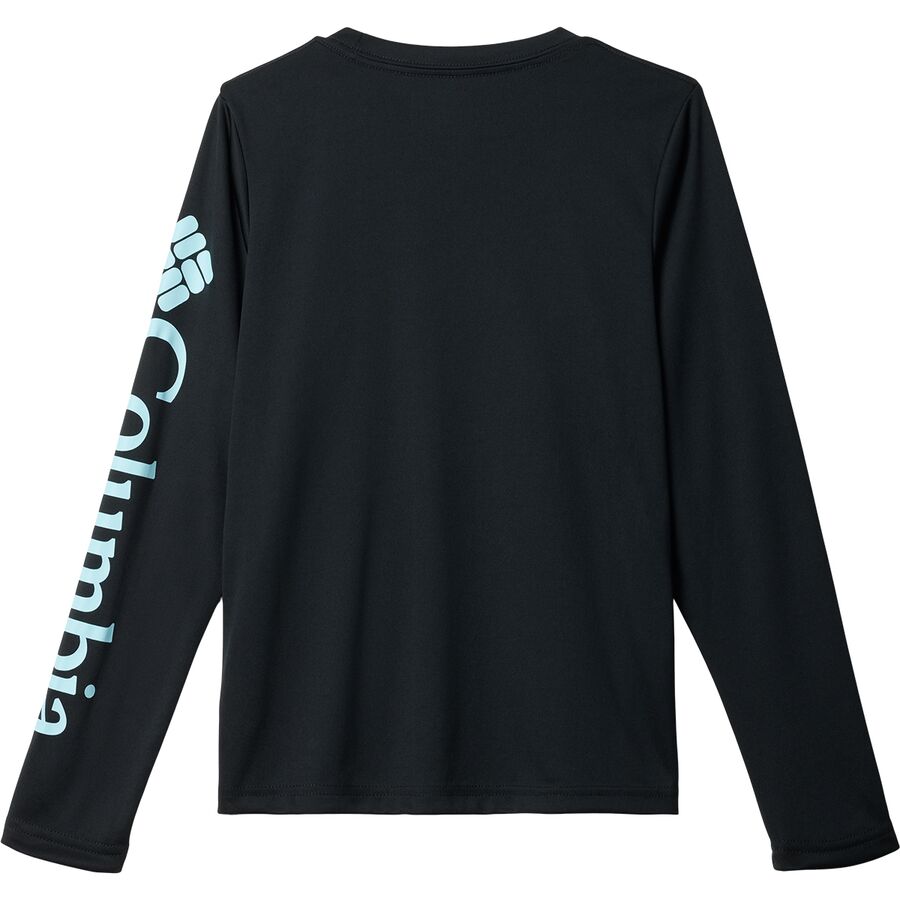 Columbia Terminal Tackle Long-Sleeve Shirt - Boys' Black/Gulf Stream Logo