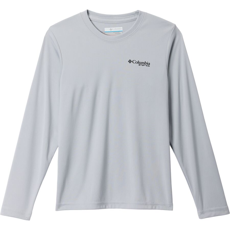 Columbia Terminal Tackle PFG Fish Shine LS Shirt - Boys' Cool Grey/Trout Shine