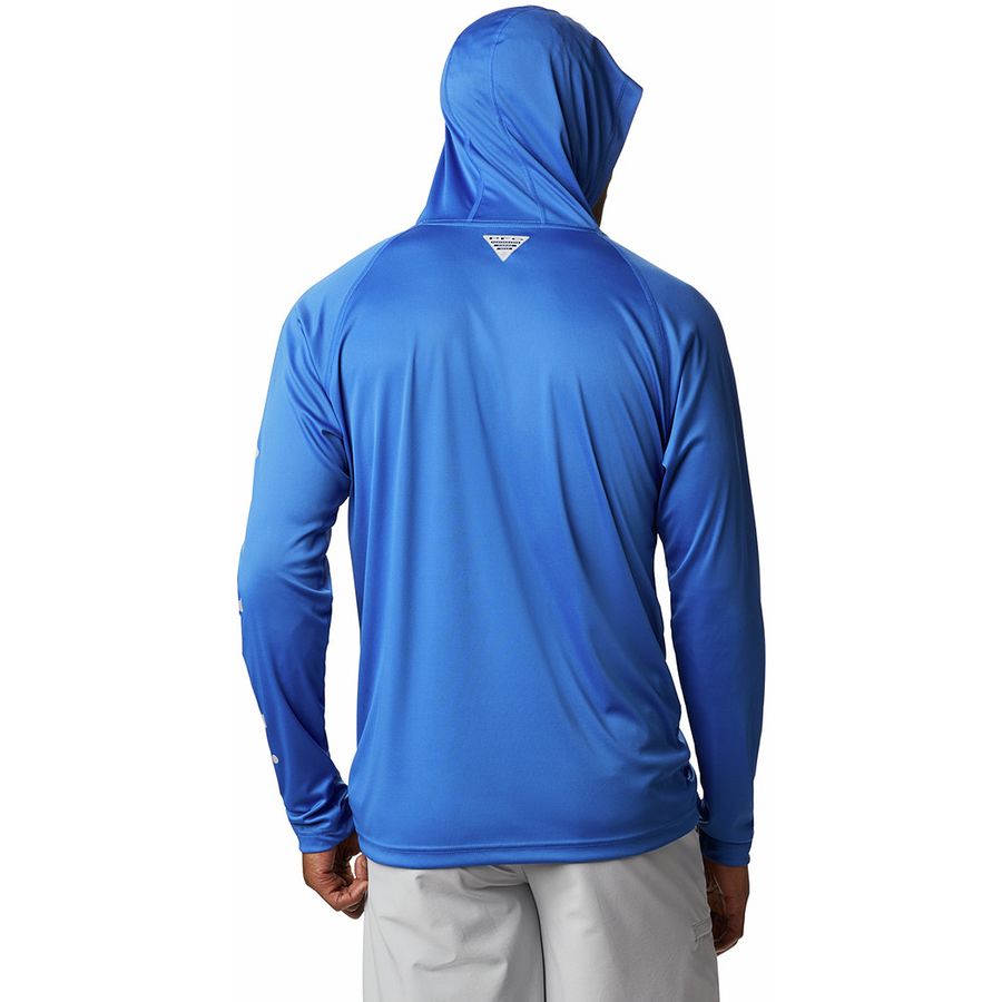 Columbia Terminal Tackle Pullover Hoodie - Men's Vivid Blue/Cool Grey Logo
