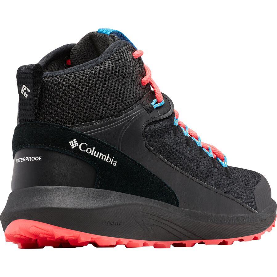 Columbia Trailstorm Mid Waterproof Wide Hiking Boot - Women's Black/White