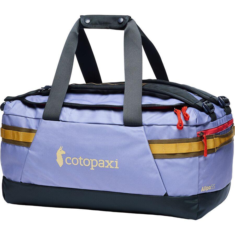 Cotopaxi Allpa Getaway 55L Duffel Bag Blue Smoke And Carbon
