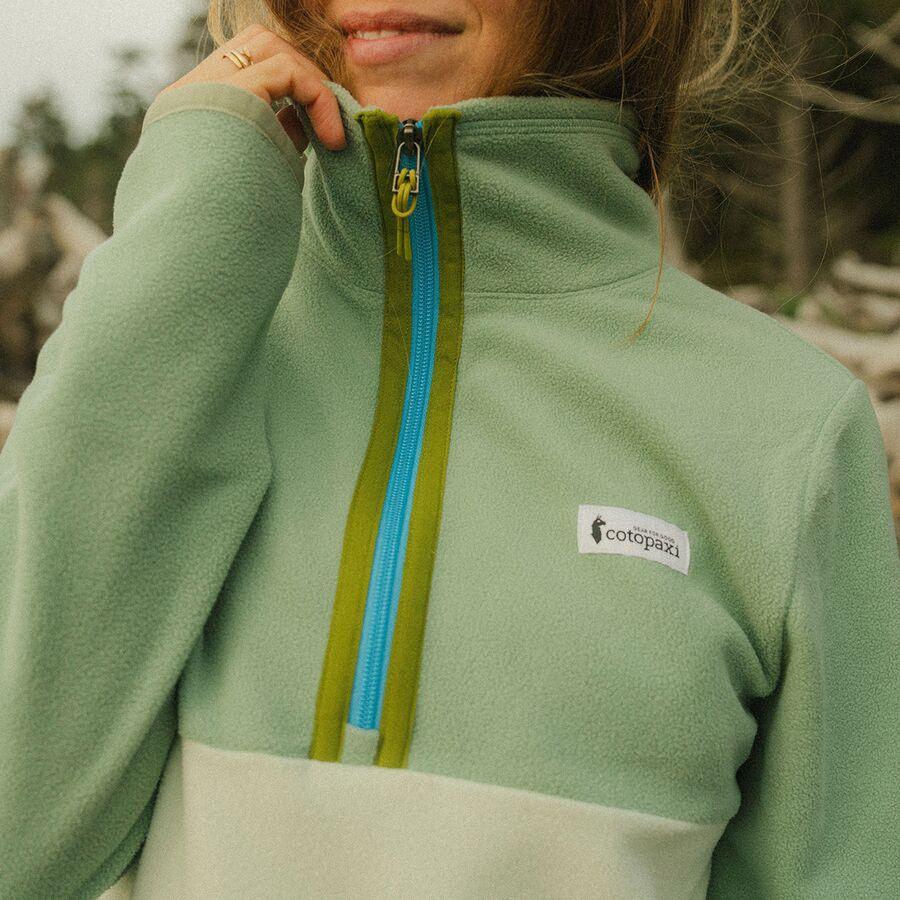 Cotopaxi Amado Fleece Pullover - Women's Silver Leaf/Foam