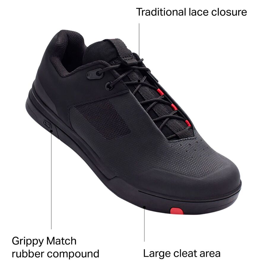 Crank Brothers Mallet Lace Mountain Bike Shoe Black/Red
