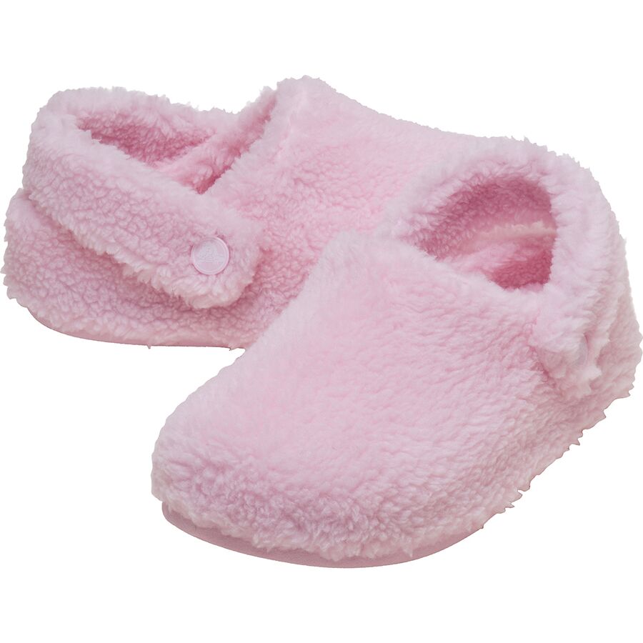 Crocs Classic Cozzzy Slipper - Kids' Pink Milk