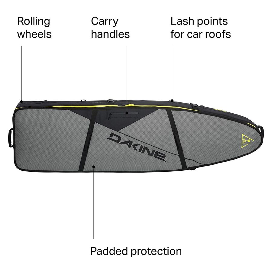 DAKINE World Traveler Surfboard Bag - Quad Carbon