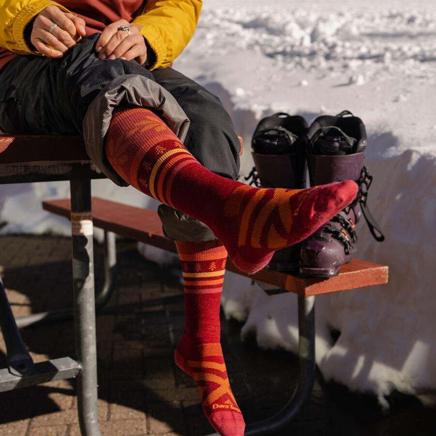 Darn Tough Alpine OTC Lightweight Sock - Women's Burgundy