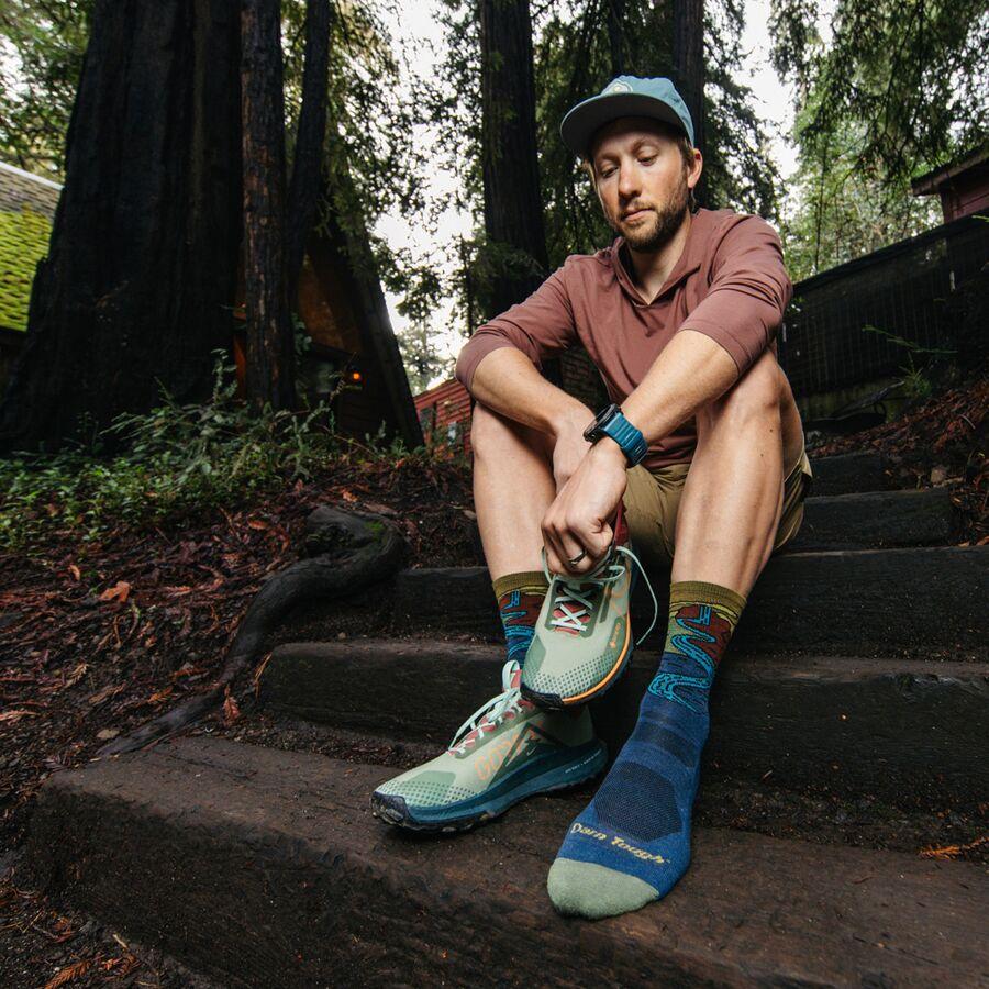 Darn Tough Chasing Waterfalls Lightweight Micro Crew Sock - Men's Denim