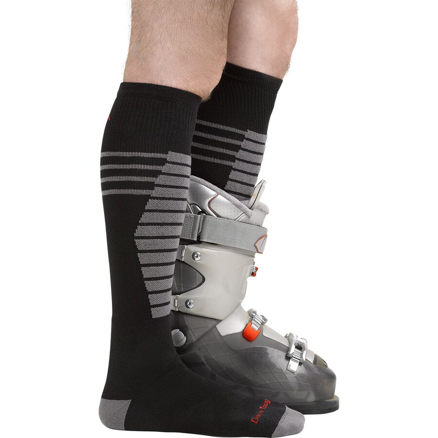 Darn Tough Edge Thermolite OTC Midweight Cushion Padded Shin Sock Black