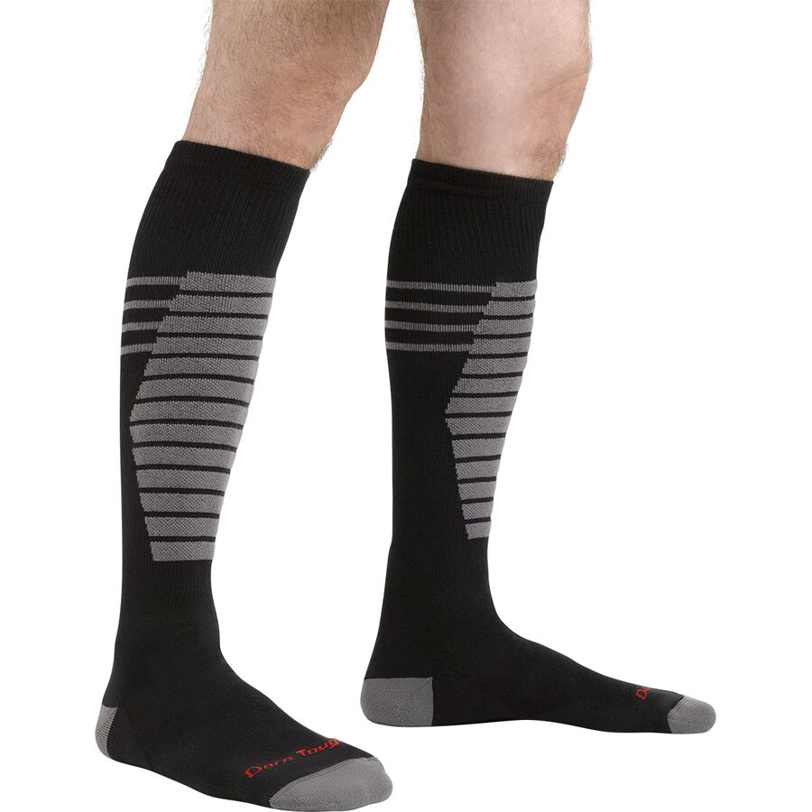Darn Tough Edge Thermolite OTC Midweight Cushion Padded Shin Sock Black